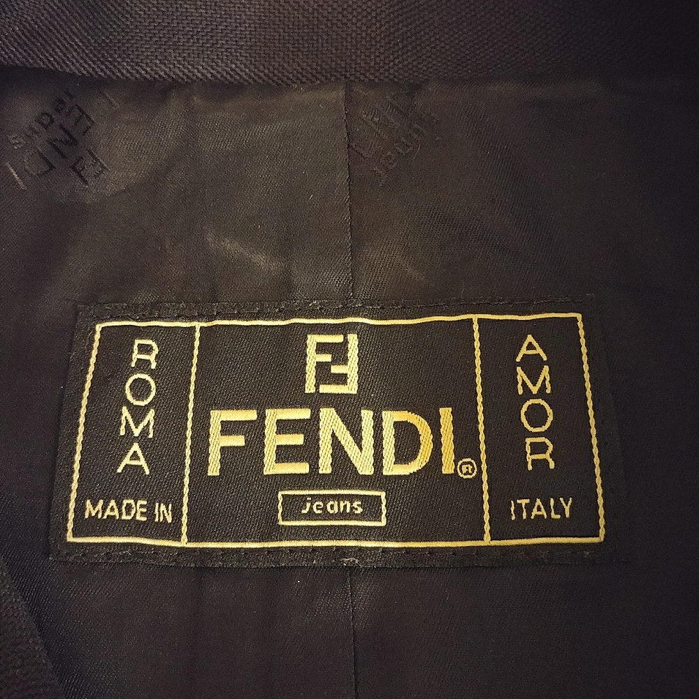 Fendi Jeans Navy Trench coat